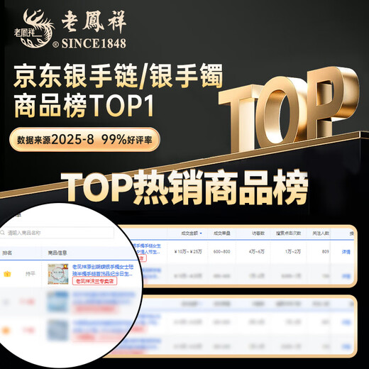 Lao Fengxiang sterling silver bracelet bracelet for girls, light luxury high-end transfer beads, anniversary birthday gift for girlfriend and wife, Taoyao Qiyu* brand gift box (local warehouse/next day delivery)