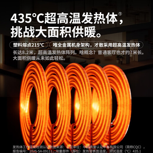 TINME German Heater Graphene Heater Artifact Home Villa Energy Saving Constant Temperature Living Room Bedroom Bathroom Room Large Area Electric Heater Whole House Fast Heating in Winter 3 HP UItra Model 85 Suitable for Large Houses - Ultra-High Temperature Heating Element