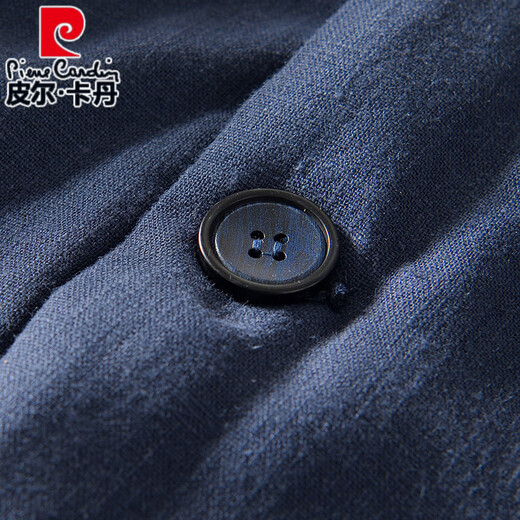 Pierre Cardin Chinese style ramie hooded cotton coat for men in winter thick cotton and linen national trend Chinese style loose linen cotton coat trend black S recommended 85-115Jin Jin equals 0.5 kg