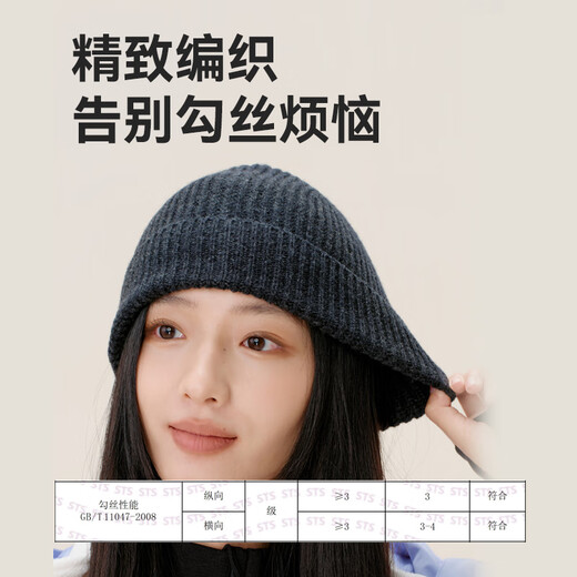 Made in Tokyo, 100% pure wool hat, autumn and winter thickened warm woolen hat, knitted hat, ear protection and cold protection hat for men