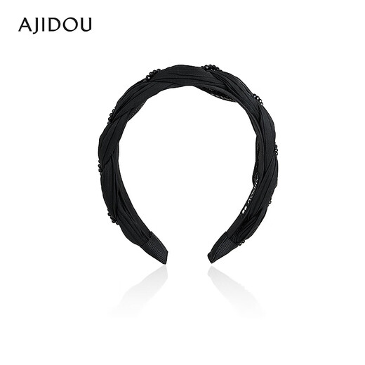 AJIDOU Ajidou hair accessories women's black fashion headband fabric hair accessories high skull headband black 1 piece