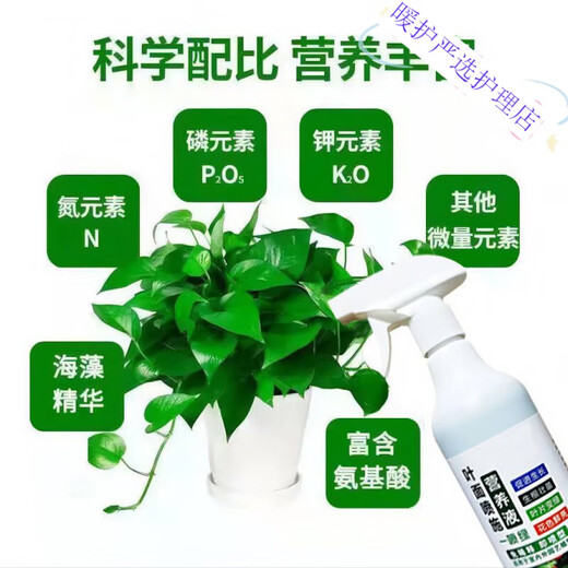 Zhixin nutrient solution plant universal household potted green plant dead leaves yellow leaves rotten roots dilution-free green flower fertilizer 3 bottles buy 2 get 1 free