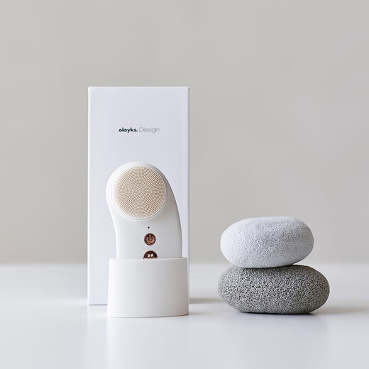 欧莱克立时OLAYKS洁面仪电动洗脸按摩清洁充电家用软毛升级神器 陶白色