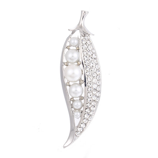 
Chengwu cross-border hot brooch high-end light luxury clothing accessories pin jewelry pearl brooch enamel placket DY13754-1