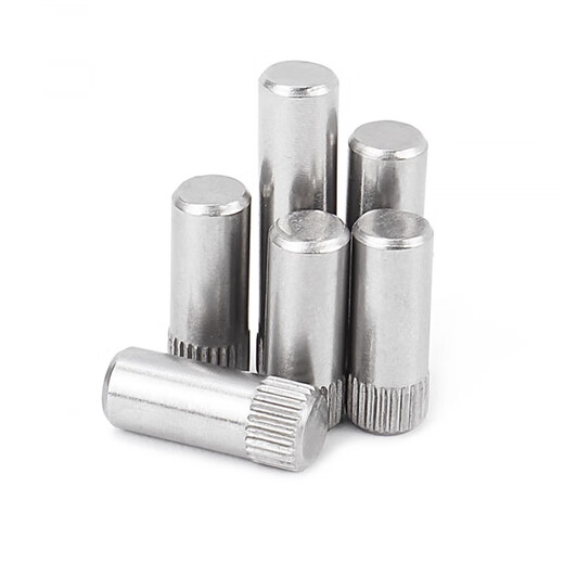 Jinchao 304 stainless steel knurled pin pin hinge toy city connecting rod lock cylindrical positioning pin M1.5-M6 M3*10 (50 pieces)