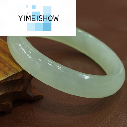 YimeisHOW YimeishoWire quality Xiuyu ice bracelet flat strip jade bracelet ice material clean version jade bracelet bright flat mouth female hand na15054mm