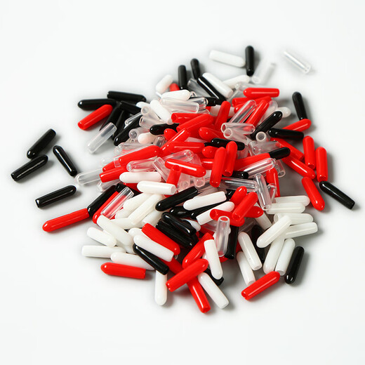 Factory batch protective cover rubber protective cap threaded protective cover wine pourer wine spout small black cap rubber sleeve wow red