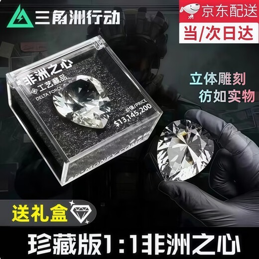 He Jian Gong Delta Operation Peripheral Ocean Tears Heart of Africa Delta Peripheral Toy Collection Game Figure Gift 1 1 Collection Heart of Africa Gift Box Super Red