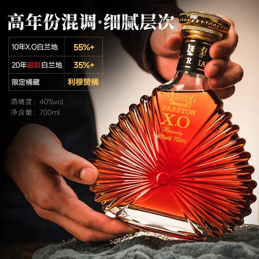 PASSTON French XO brandy 40 grados 700 ml botella individual de licores vino original vino extranjero importado 20 años caja de regalo