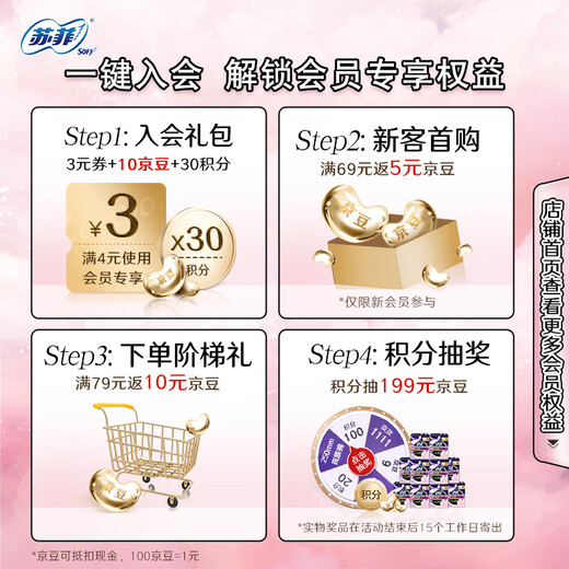 Sophie Little Wings unscented cotton soft wing pads 175mm 18 pieces mini daily use OCC official flagship