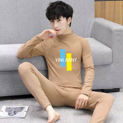 Hongdou Official Store Teenager's Thermal Underwear 12 Thermal Underwear 13 Autumn Clothes and Autumn Pants Teenagers' Velvet Suit 15 Winter Boys Nesque Black (Top + Pants) M 165 (75-95 Jin Jin is equal to 0.5 kg)