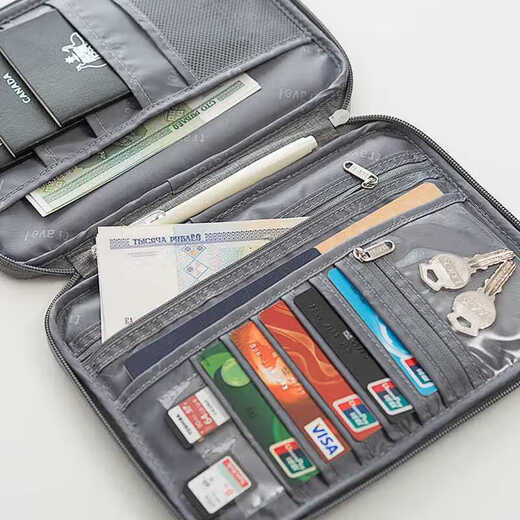 Sac de rangement de billets passeport sacs de voyage portables à l'étranger