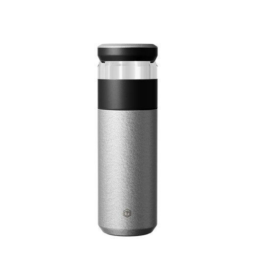 Jingdong Tokyo made titanium healthy thermos cup pure titanium tea separator, tea water separation, high-end large capacity for men and women, ice flower paint 500ml
