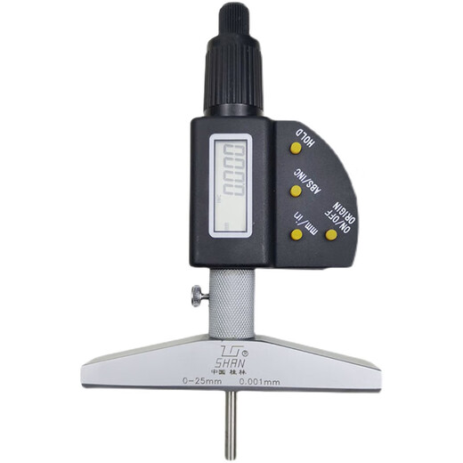 SAIKE Guilin Measuring Tools Digital Display Depth Micrometer 0-25-50-100-300mm High Precision 0.001 Hole Depth Measurement 0-300mm