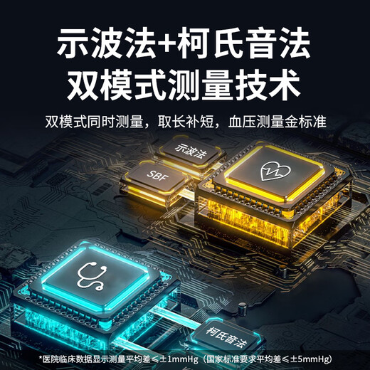 柯氏音法电子血压计 迪赛姆 柯氏音法臂筒式电子血压计家用血压测量仪高精准医院专用 CH-S693L臂筒式 【柯氏音法】自动收紧+加大