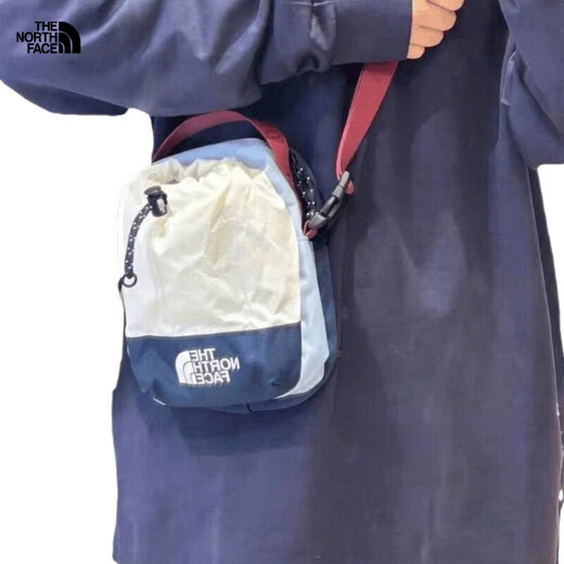 北面（The North Face）新款男女登山户外胸包运动腰包两用斜挎包旅游拼色手机包包 P70-L18-橘色 均码