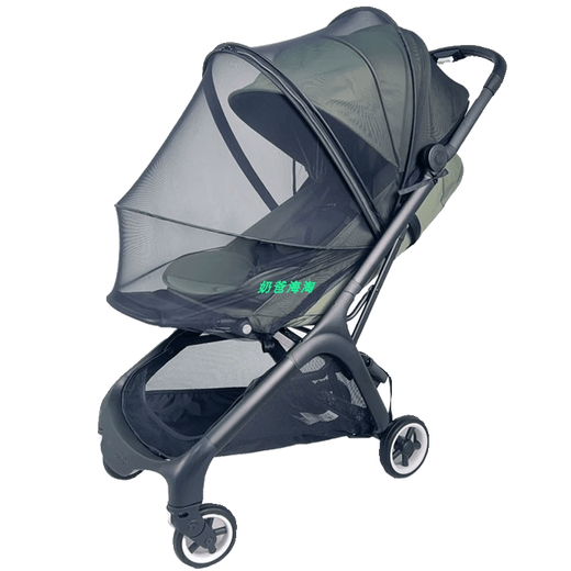 BUGABOO butterfly baby stroller mosquito net small butterfly full-cover anti-mosquito accessories anti-droplet rain cover small butterfly lemon yellow thickened warm sleeping bag_color