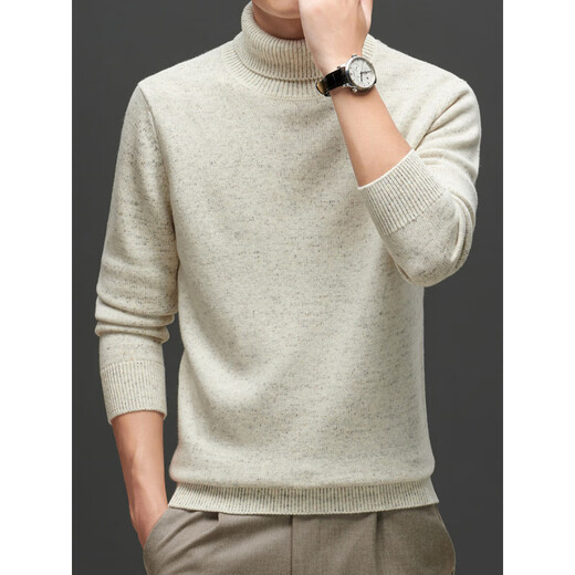 Denton Hepburn 2026 autumn and winter new pure wool sweater men's casual business sweater thickened fashionable warm plush sweater Pine Green M