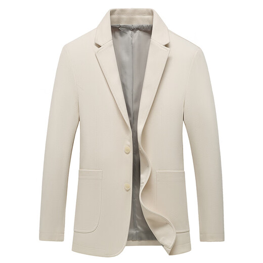 BOSS Casual Suit Jacket Men's Spring and Autumn High-end Brand Brushed Men's Suit Single-piece Top Single Suit No-Iron Black XL 180