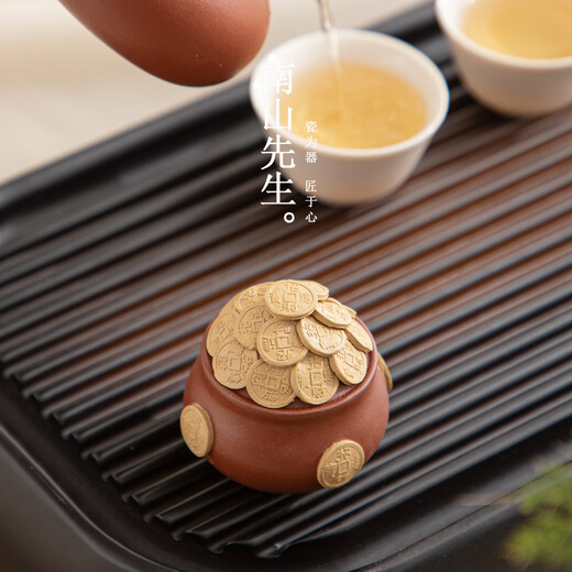 Mr. Nanshan Kung Fu Tea Set Zisha Household Tea Room Decorations Creative Tea Table Decorations Small Tea Ceremony Accessories Cornucopia Tea Pets Cornucopia Purple Clay Tea Pets