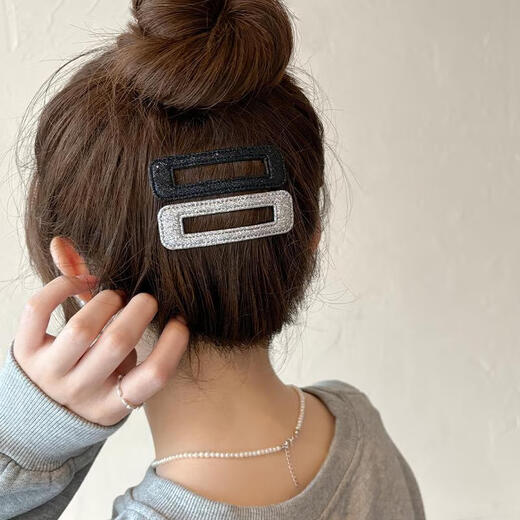 High-end fine sparkling clouds and stars hair clip for women side bangs clip 2025 new broken hair bb clip headband hair clip main picture 6-piece set 95% people choose