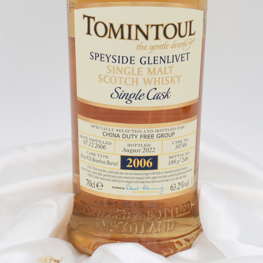 TOMINTOUL托明多15年2006单桶单一麦芽威士忌 63.2%vol  70cl