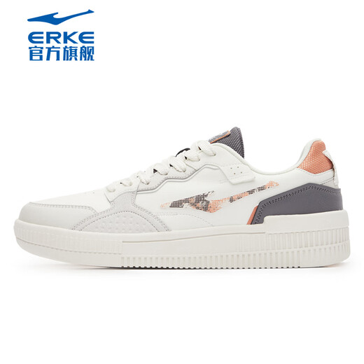 Hongxing Erke sneakers men's autumn breathable shoes men's shoes lightweight simple soft sole sports retro casual shoes white shoes latte