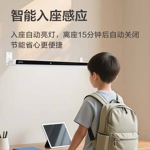 欧普（OPPLE）全光谱护眼国AA学生儿童学习宿舍书桌无座阅读壁挂台灯 博昕