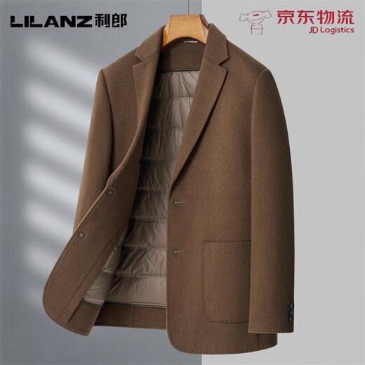 LILANZ suit men's autumn and winter business casual woolen single suit jacket short style removable liner woolen pantyhose L 175