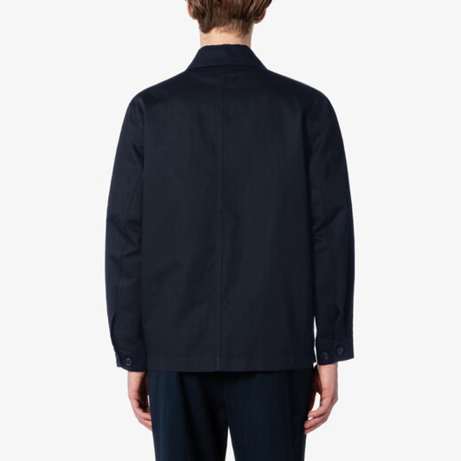 LACOSTE crocodile solid color loose single-breasted long-sleeved jacket men's navy navy one size 48