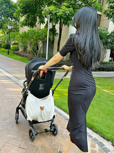 Purchase Products Purchase Products K-Style Stroller Storage Bag, Out-And-Out Bottle Diaper Storage Black Bear Hanging Bag Size 40*70cm