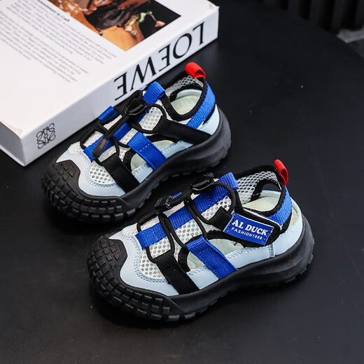 2025 Summer New Style Hollow Breathable Mesh Children's Sandals Girls Light Casual Shoes Upgraded Version Purple 12 Size 34 Inner Length 21.7CM