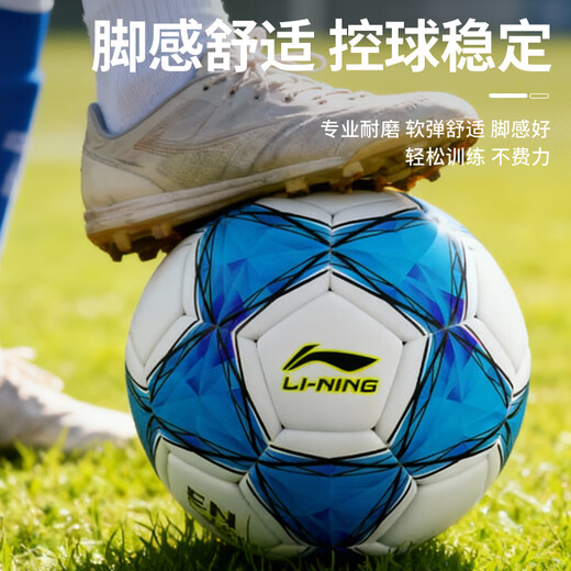 Li Ning Football No. 5 Adult Youth Primary School Students High School Entrance Exam Competition Training Special Children's Standard No. 5 Wear-Resistant Football