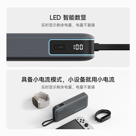 CUKTECH 3C certification can be used on airplanes. The power block comes with a 20000 mAh mobile power supply and 55W fast charging power bank. It supports Apple 17 Xiaomi Notebook CP25.