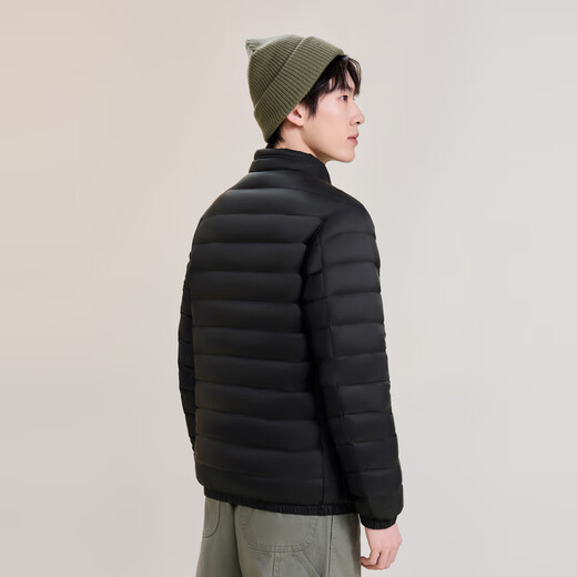 Flying in the Snow Autumn and Winter New Men's Stand Collar Lightweight Down Jacket Casual Short Duck Down Warm Down Jacket Versatile