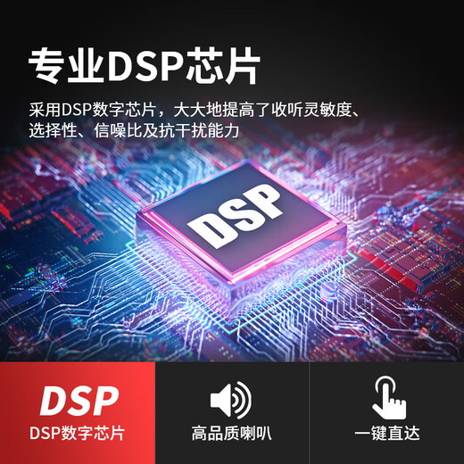 Panda (PANDA) 6130 full-band digital stereo radio with stable signal, listening test machine for the English college entrance examination, CET-4 and CET-6, gift for the elderly (white)