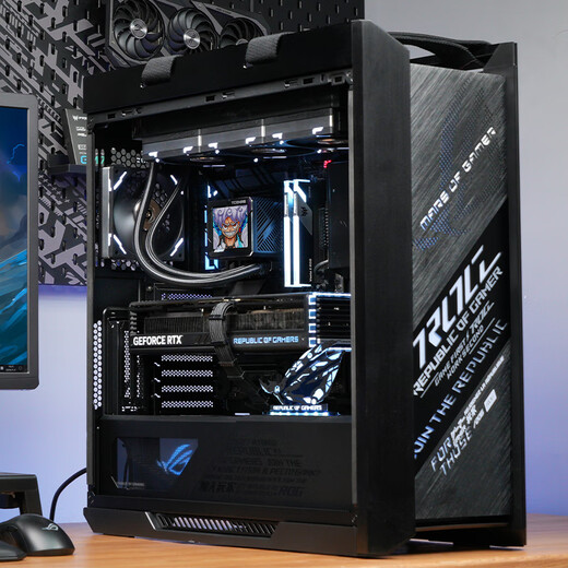 ASUS rog family bucket 5090 9800x3d host 5080 host 5070ti E-sports game live broadcast DIY desktop assembly computer complete machine R7 9800x3d host + RTX5080丨four