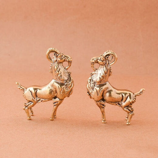 Fantasy brass, antique and old-fashioned, proud antelope metal crafts ornaments, home office desktop ornaments, tea pet ornaments, proud antelope