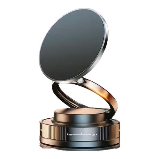 真空吸盘磁吸手机支架多功能车载中控台防抖导航车内专用 升级磁吸款黑色/送引磁环 苹果12以上可直接使用