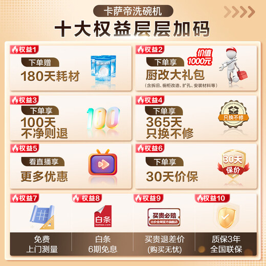 Casarte Small Waist F11 National Subsidy 20% Dishwasher Embedded Small 14 Sets 45cm Ultra Narrow First Class Water Efficiency Smart Switch Door Quick Dry CYBW1457GHU1