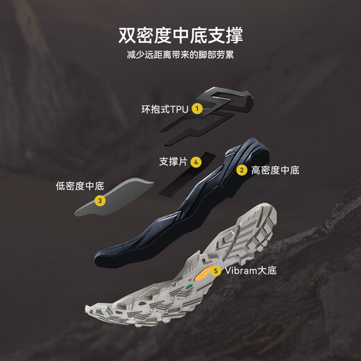 KAILAS MT5-3 GTX MID mid-top waterproof hiking shoes women's cushioning grip heavy-duty hiking shoes