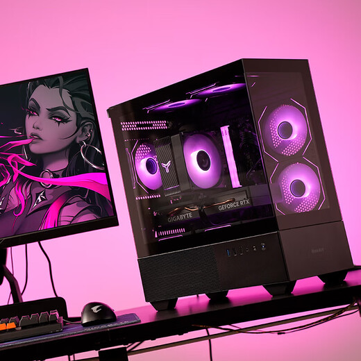 AMD Ryzen R5 9500F/7500F/9600X assembled computer RTX5070/9070GRE/RTX5060Ti/9060XT black diy game console 5 R5 9600X丨RTX5060