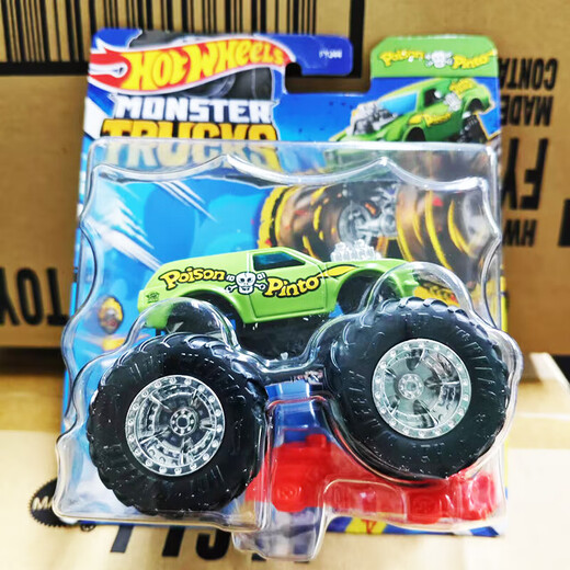 POWER WHEELS Hot Wheels (HOT WHEELS) Mattel Wild Big Truck Children's Toy Car Alloy Monster Car Off-Road 3A Toilet Truck