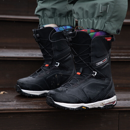 NITRO Snowshoes TEAM Snowboard Shoes 2526 Men's All-Purpose Warm Ski and Slide Snowboard Boots TEAM TLS Black - Tie-Dye Liner 41 (Inner Length 270mm)