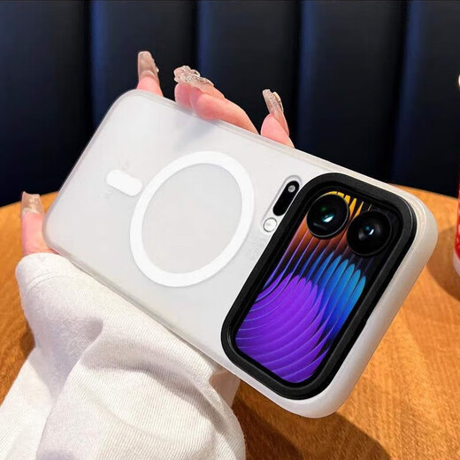 Yuning Suitable for Xiaomi 17promax mobile phone case, skin-feel frosted magnetic suction, Xiaomi 17pro high-end, xiaomi17 soft edge 15Ultra new men's and women's 14Pro anti-fall shell, gauze white, frosted magnetic suction, Xiaomi 17 Pro