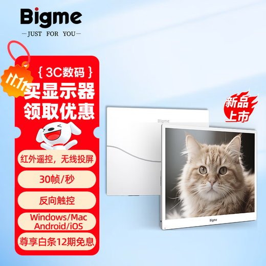 BIGME 13.3-inch color ink screen smartphone expansion display supports multi-interface fast brush display 300PPI B13 color ink screen display 13.3 inches