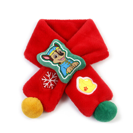 PAW PATROL Children's Scarf Boys and Girls Christmas Scarf Baby Winter Children's Warm Red New Year Scarf PA1997