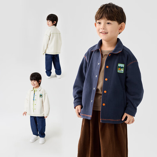 Balabala children's coat boys girls baby tops 2025 autumn polar fleece anti-static warm 209325105201