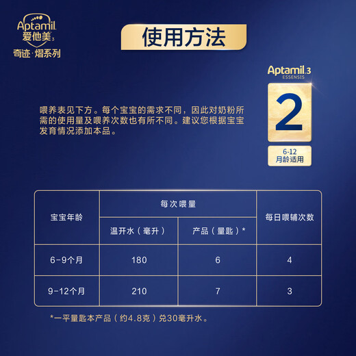 Aptamil older infant formula milk powder 2 (6 to 12 months old) 800g*1 can Aptamil