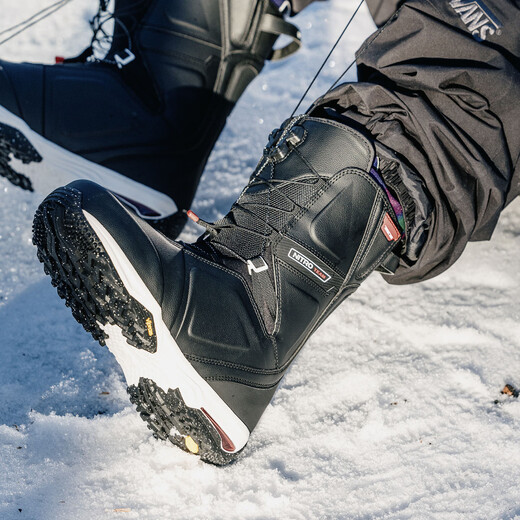 NITRO Snowshoes TEAM Snowboard Shoes 2526 Men's All-Purpose Warm Ski and Slide Snowboard Boots TEAM TLS Black - Tie-Dye Liner 41 (Inner Length 270mm)